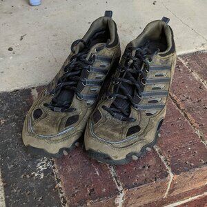 Skechers Brown with Blue Accent Hiking Shoes Women Size 10